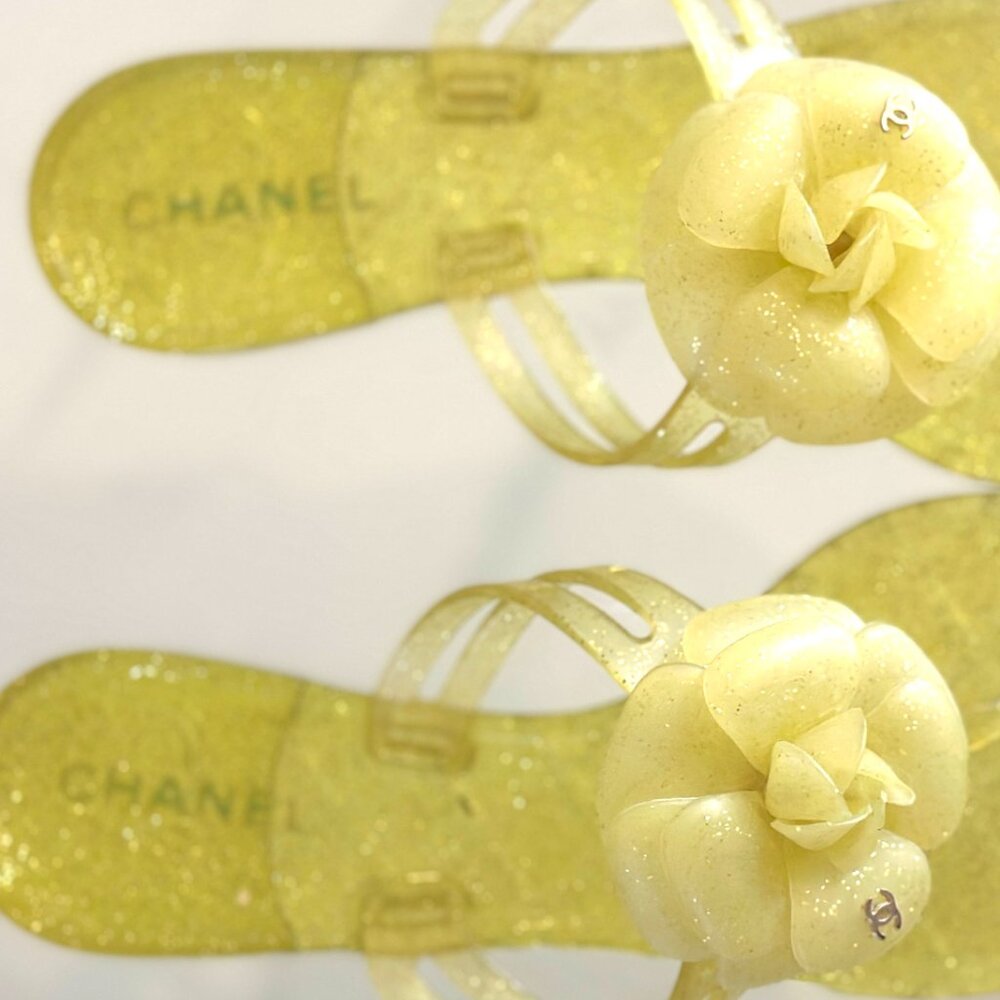 Chanel Camellia Thong Flip Flop